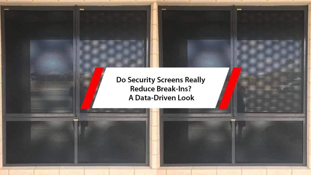 Reinforced security screens acting as strong barriers that delay intruders and reduce burglary success rates