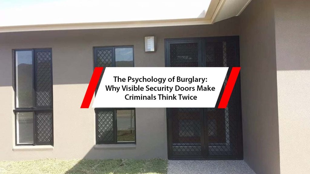 Visible security door on a Rockingham home designed to deter burglars by signalling strength and protection